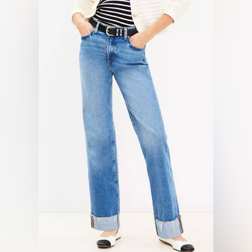 LOFT Slouchy Boyfriend Jeans Size 29/8